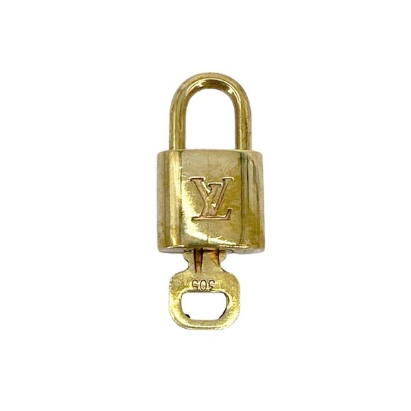 LOUIS VUITTON Padlock & Key Set #305 - Picture 1 of 7